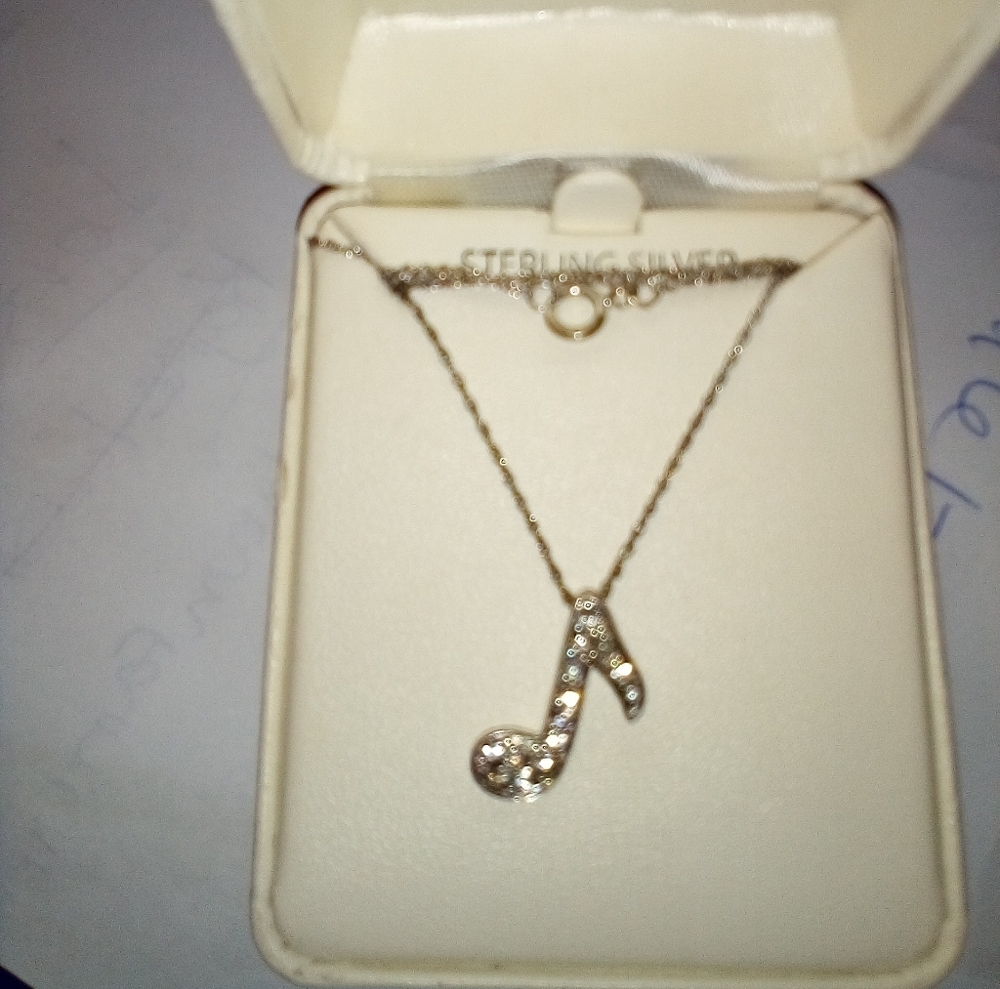 Sterling Silver Music Note - Picture 3 of 3